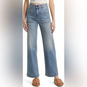 ASKK NY Sailor High Waist Wide Leg Jeans